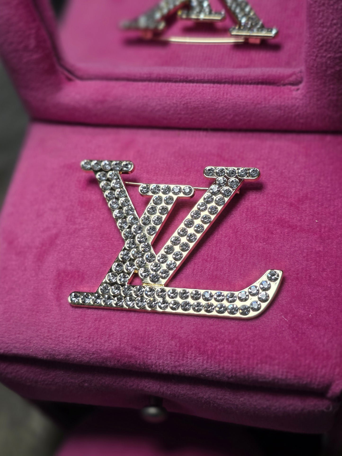 LV Logo Brooch