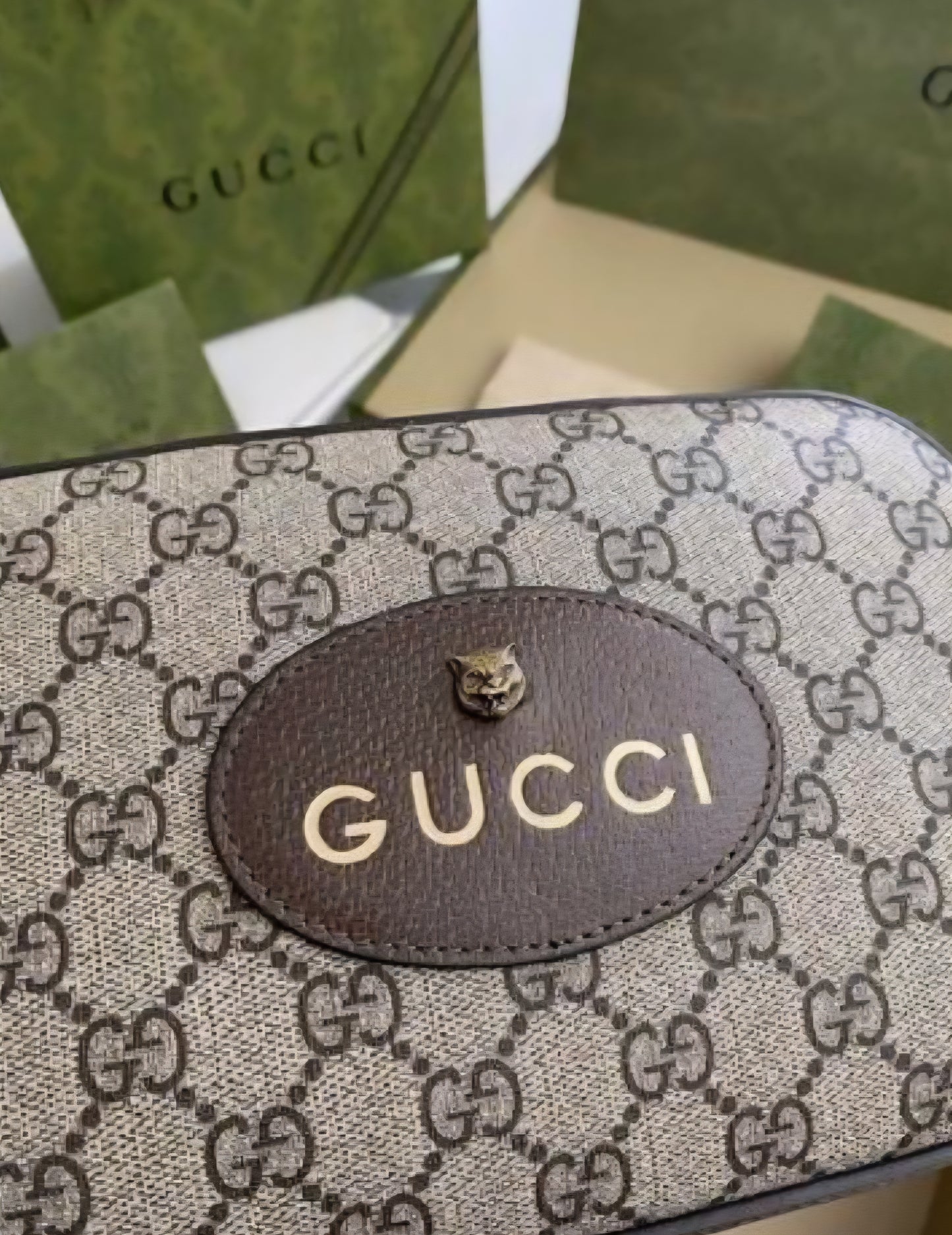 GG Mono Crossbody Web Strap