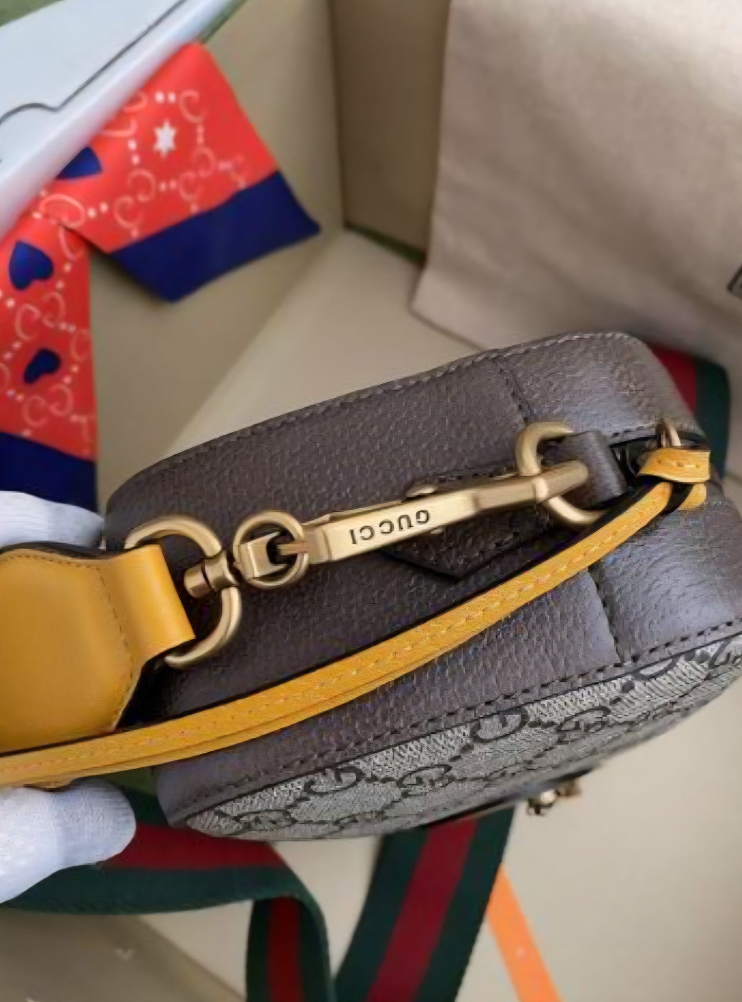 GG Mono Crossbody Web Strap