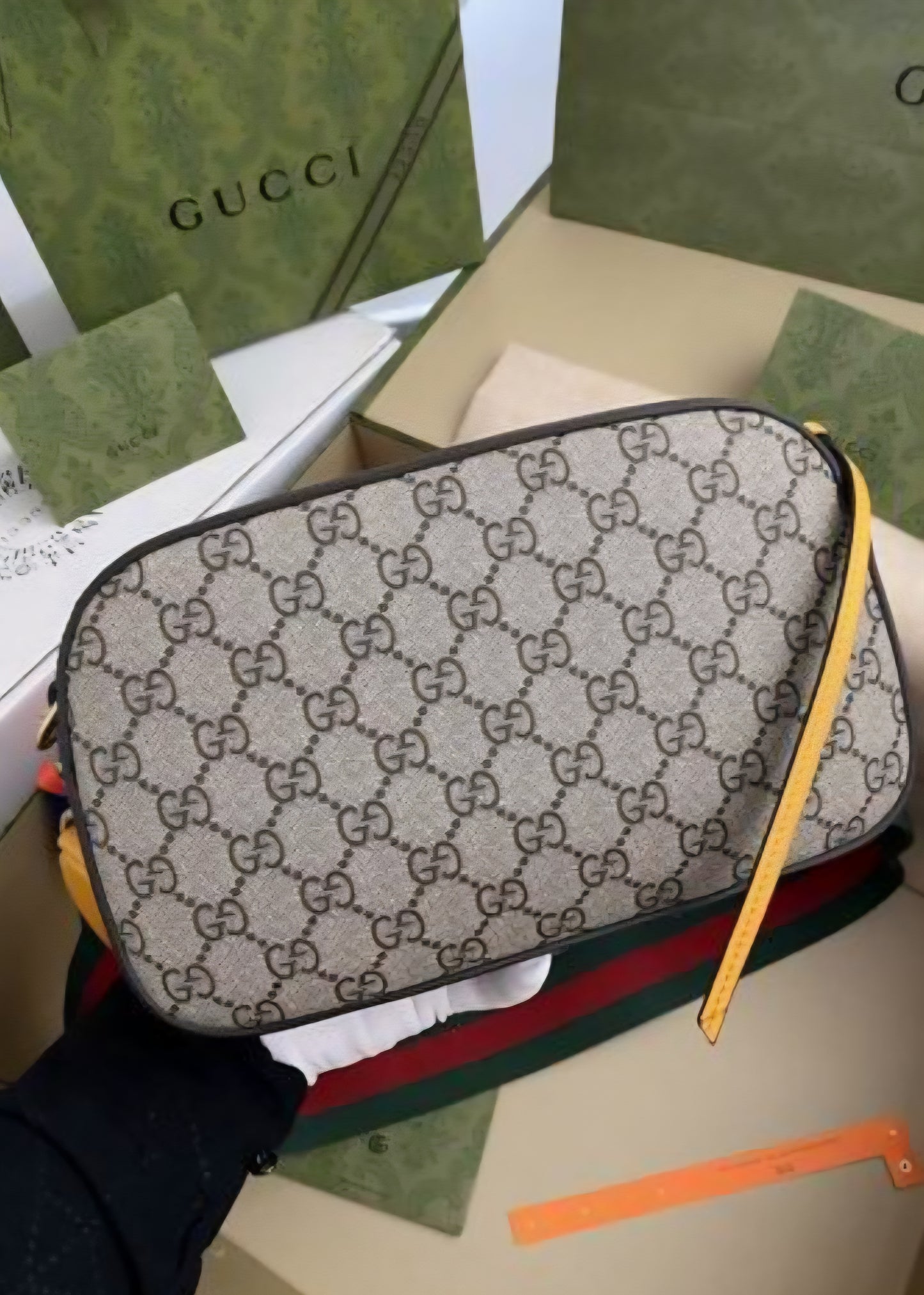 GG Mono Crossbody Web Strap