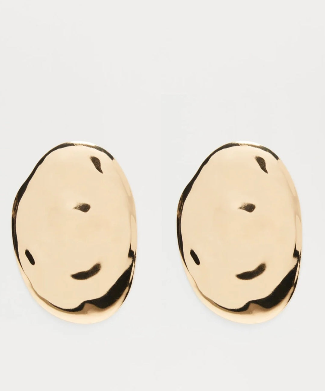 Hammered Disc Earrings
