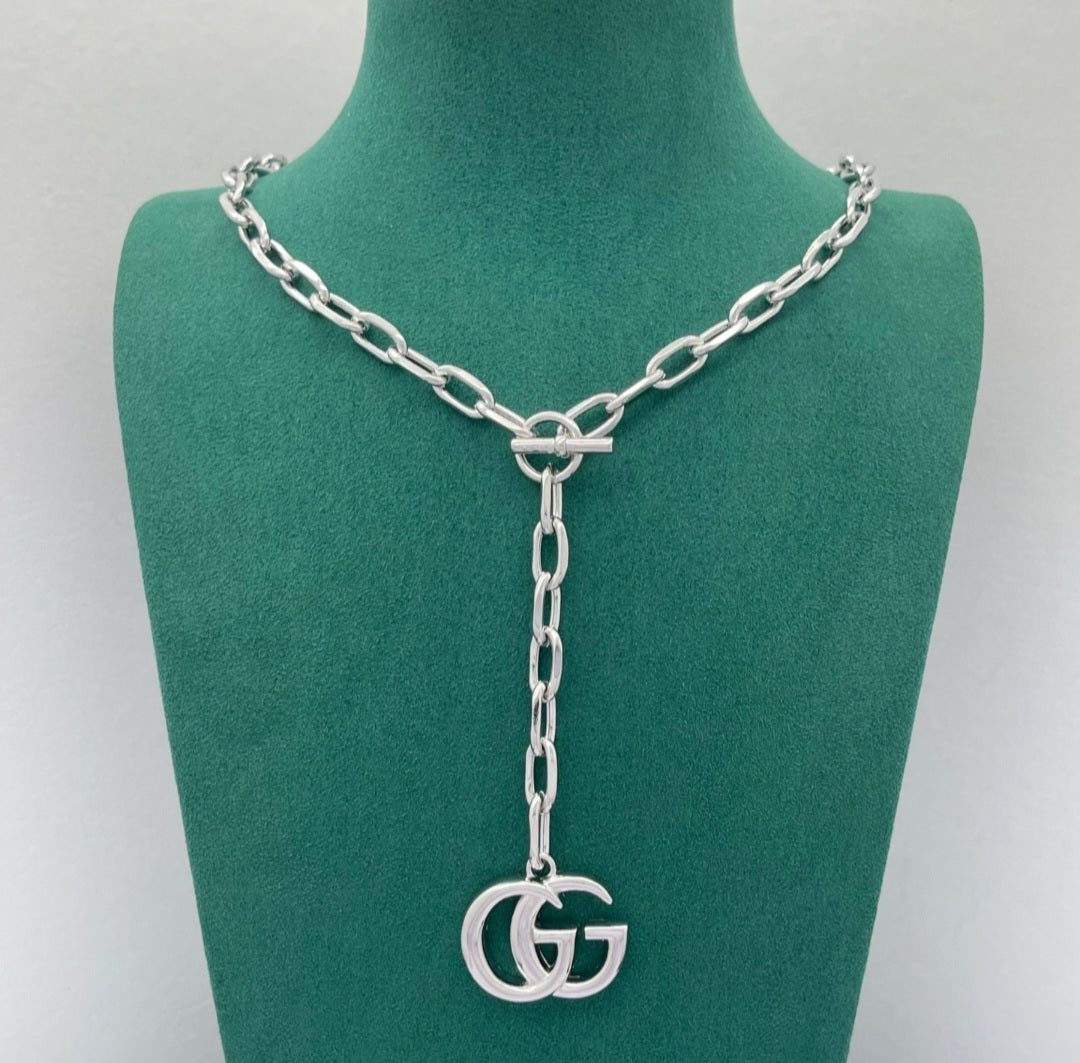 GG Chain Drop Necklace