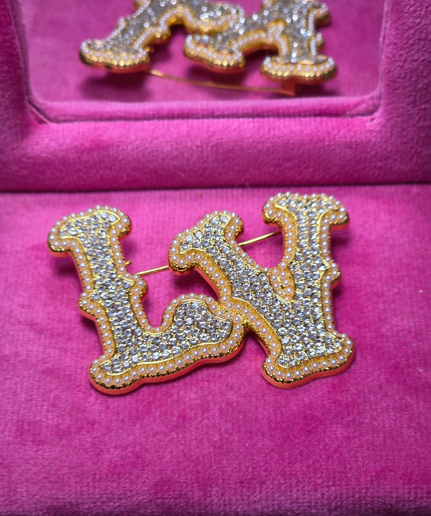 LV Logo Brooch
