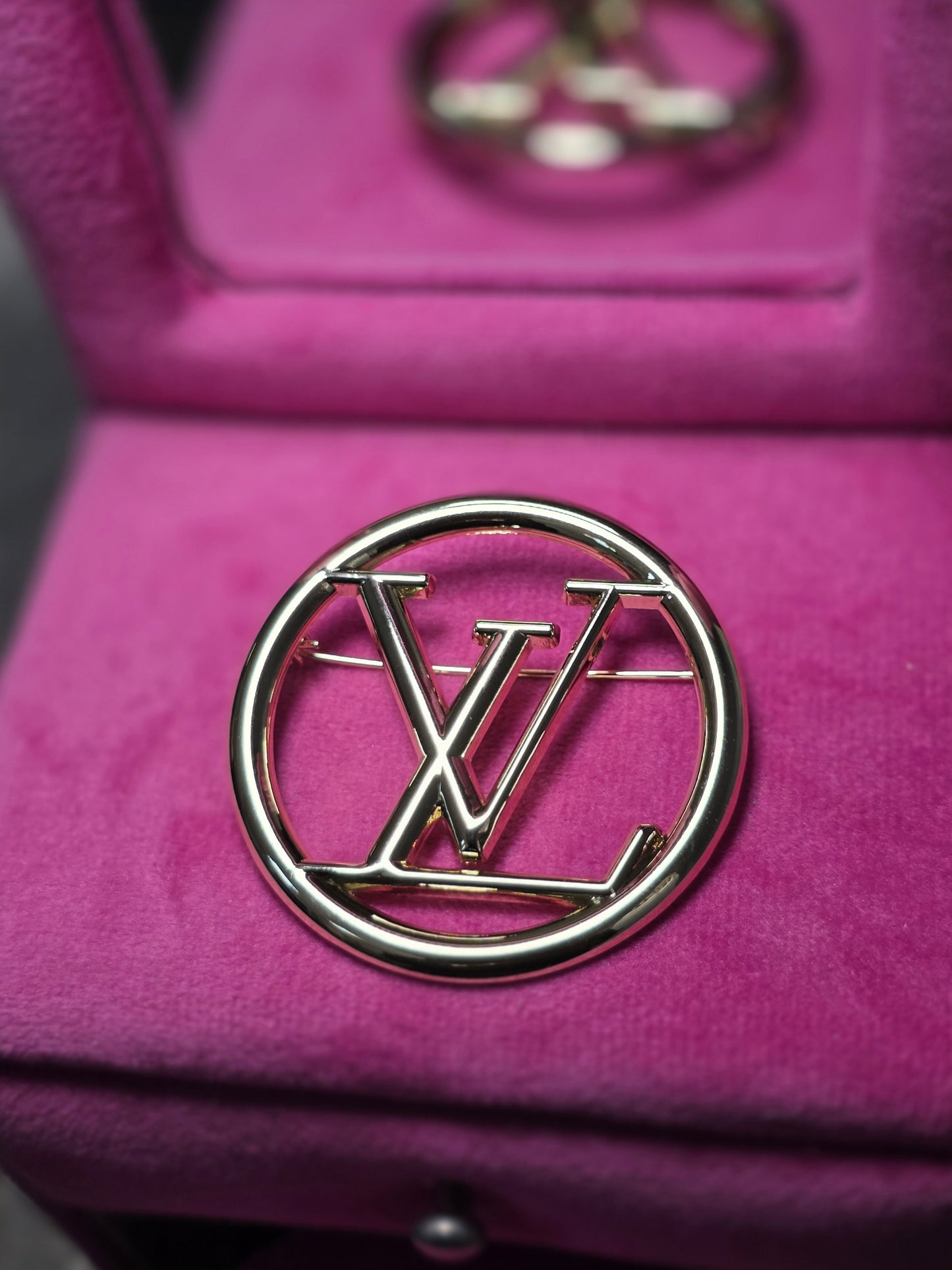 LV Logo Brooch