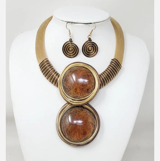Boho Metal Wrap Necklace