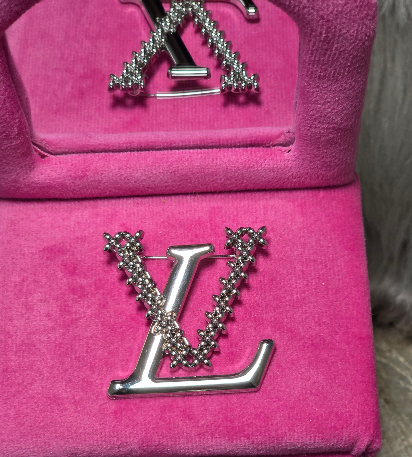 LV Logo Brooch