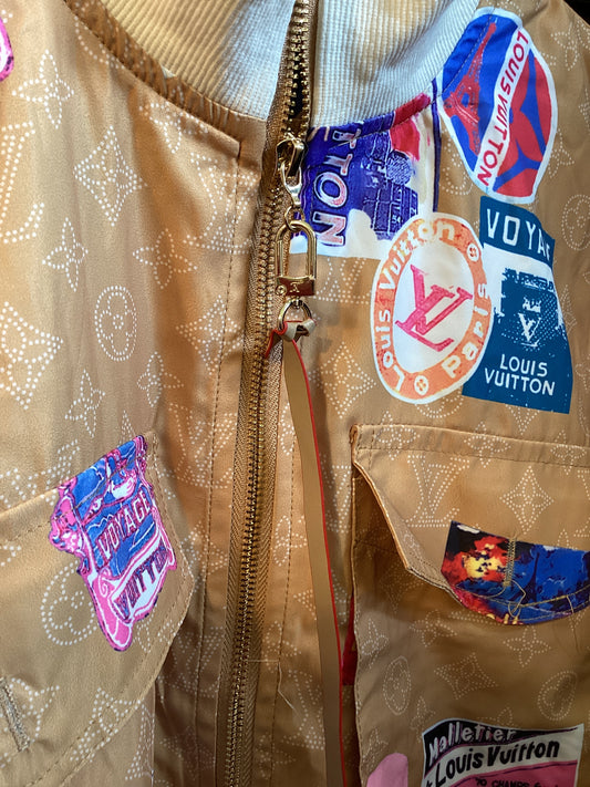 LV Travel Patch Bomber Jacket