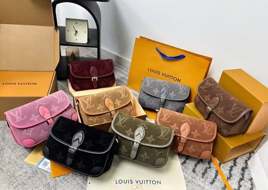 LV Diane Suede Crossbody/Shoulder Bag