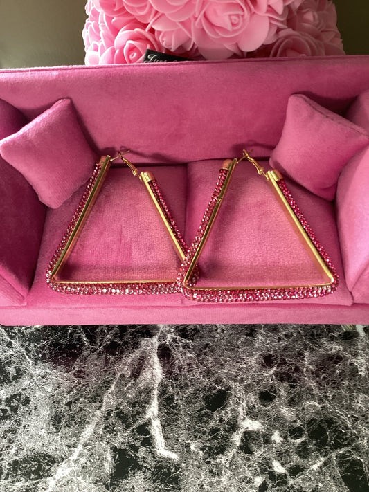 Gold Fuchsia Triangle