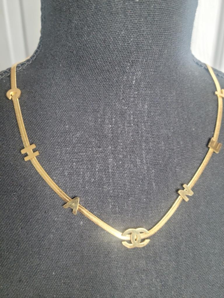 CC Gold Necklace.    027