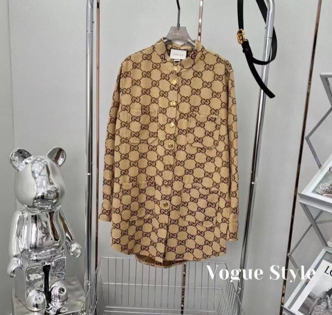 GG Maxi Canvas Shirt
