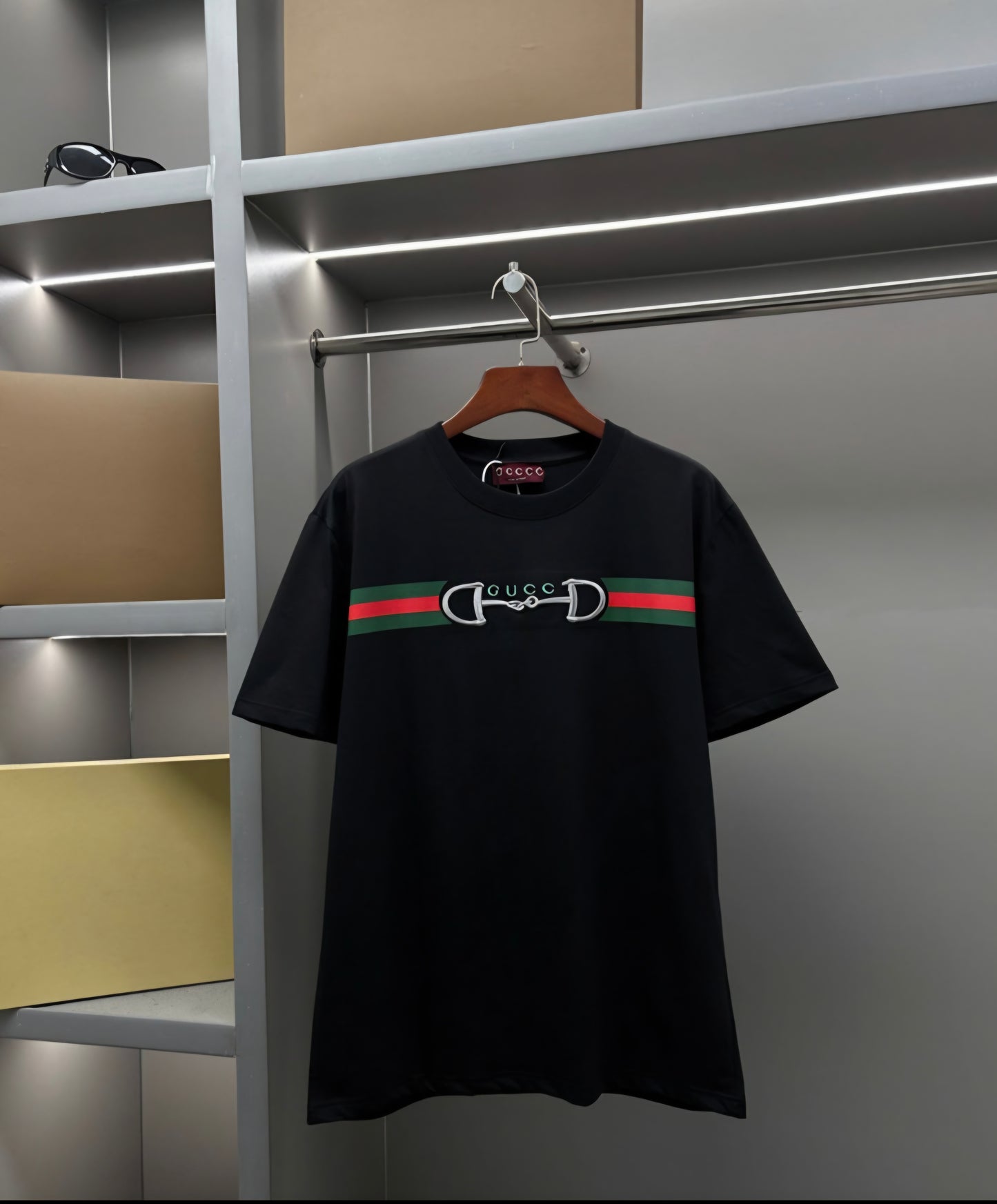 GG Horsebit Crew Shirt