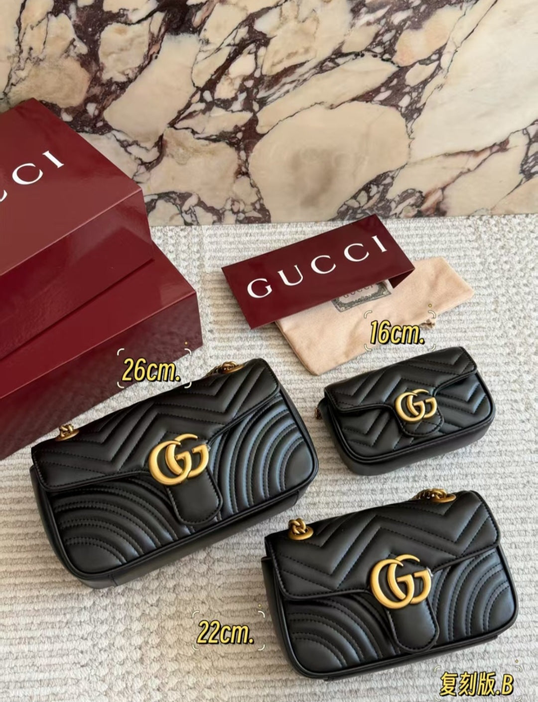 Black GG Handbag