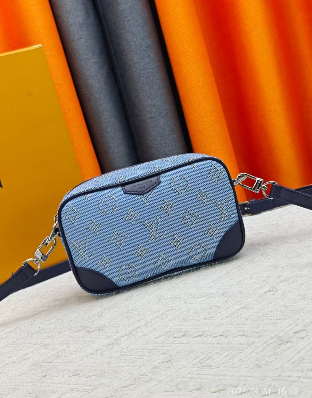 LV Coated Canvas Crossbody Bag