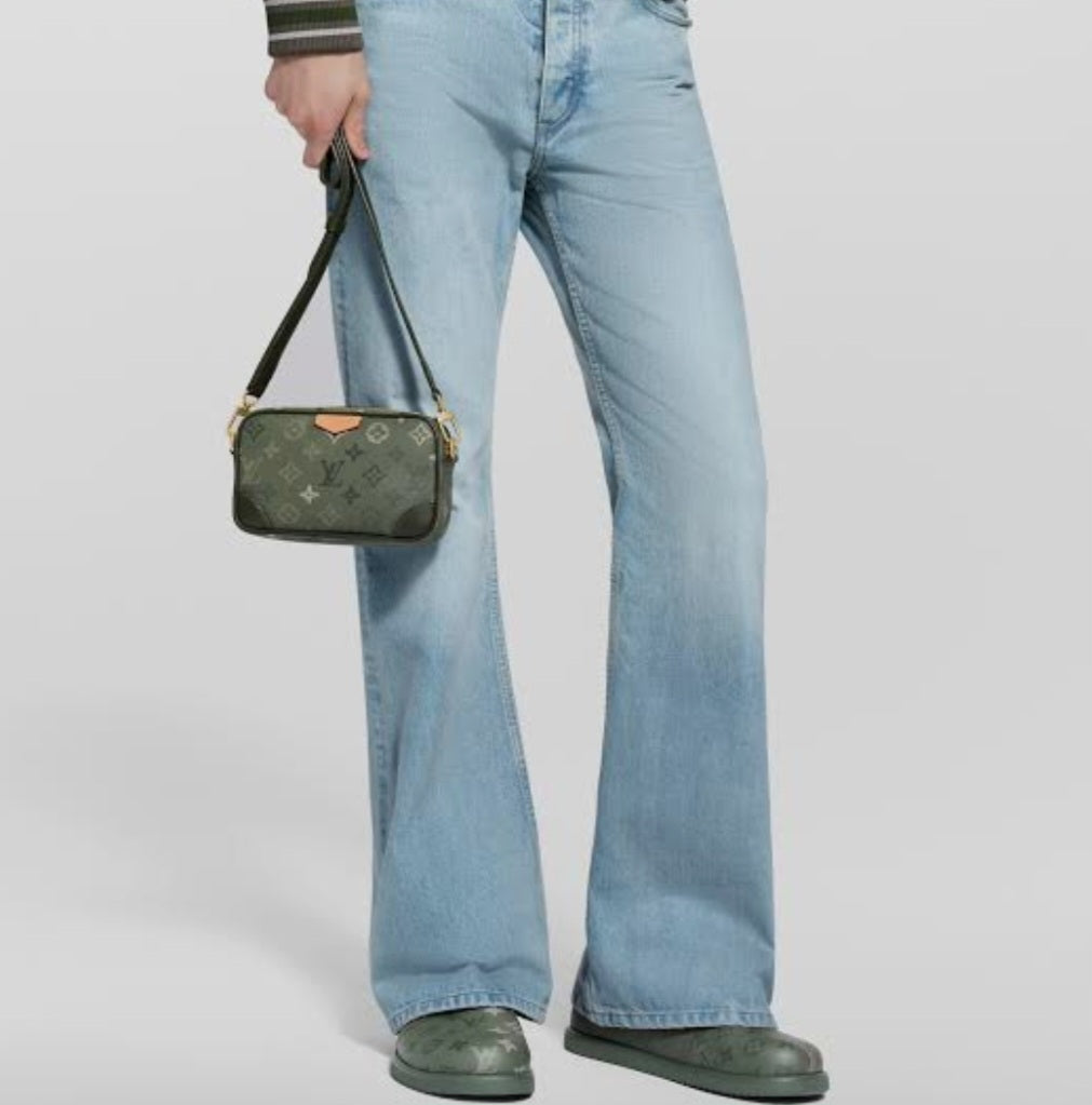 LV Coated Canvas Crossbody Bag
