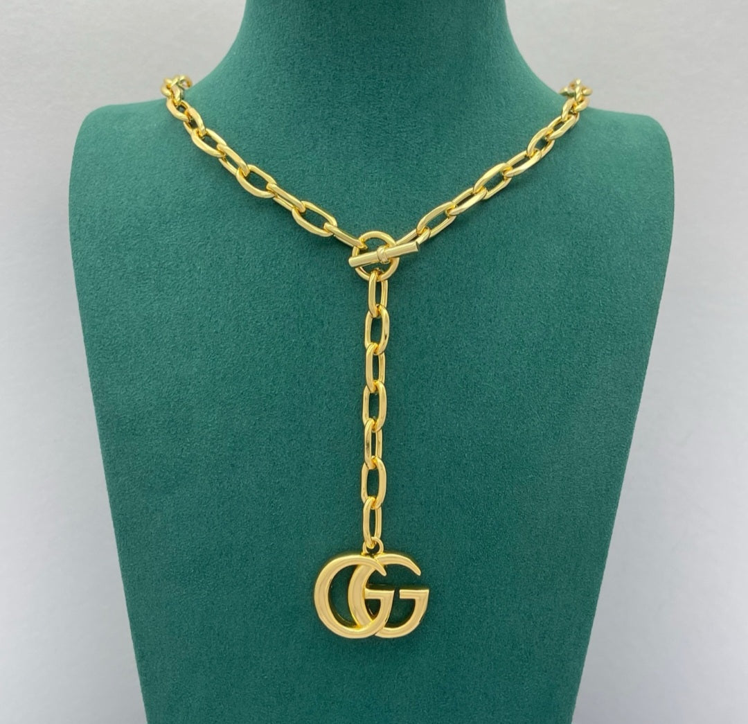 GG Chain Drop Necklace