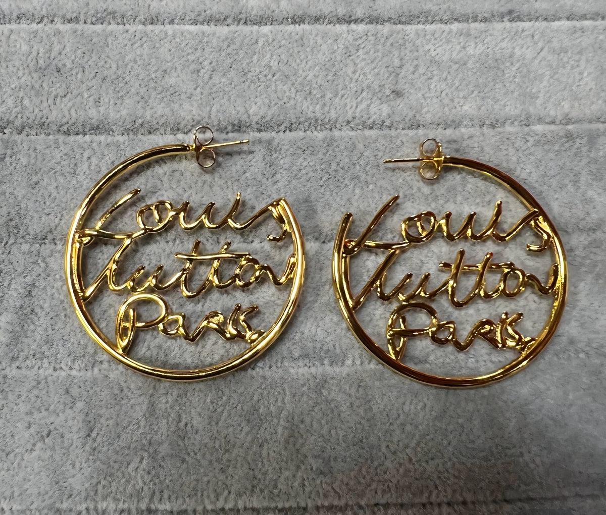 LV Script Earrings
