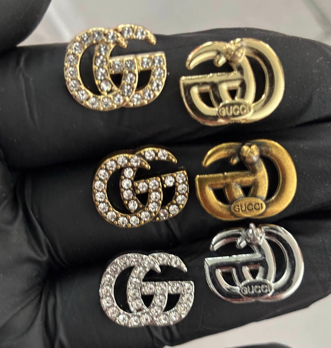 Gucci Rhinestone Stud Earrings