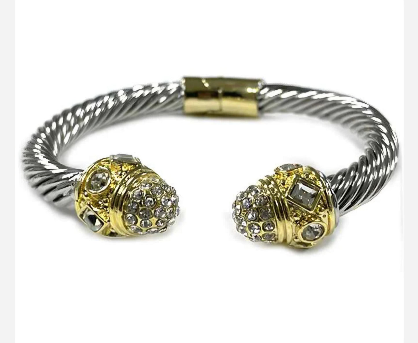 DY Classic Cable Cuff Pave